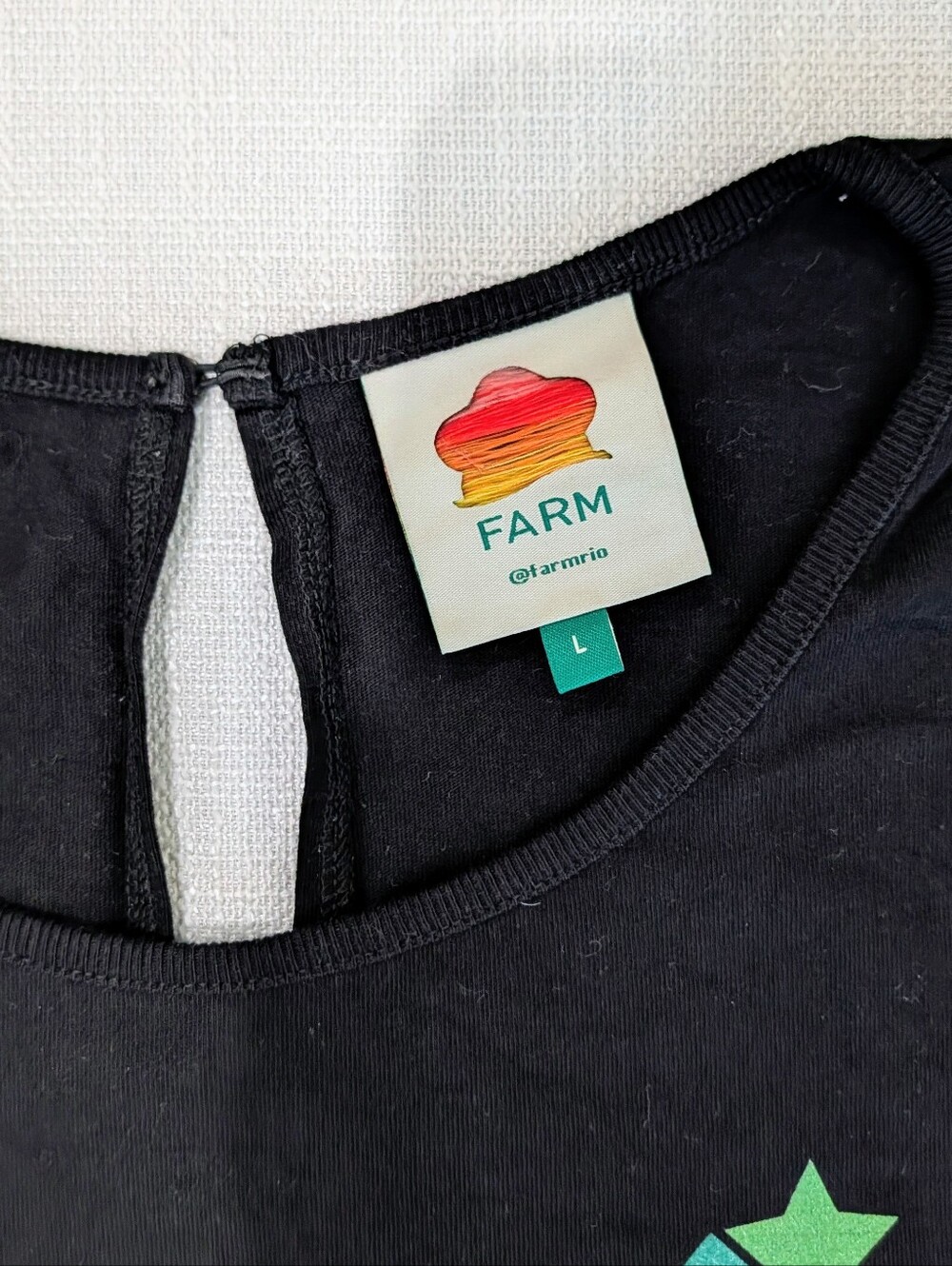 FARM RIO Brasileira Jersey Jumpsuit Sz L - Picture 2 of 3